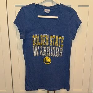 NBA Golden State Warriors Blue V-Neck Tee Shirt